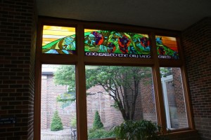 Creation Window with view of Courtyard    